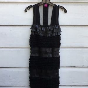 Save the Queen black mesh cocktail dress S Italy